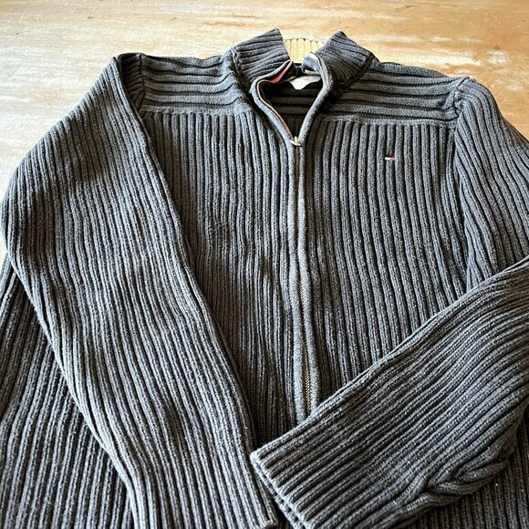 Tommy black zip up sweater 2xl - Picture 1 of 2